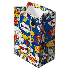 Comic Pattern Gift Bag Medium Cadeauzakje