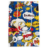Comic Pattern Gift Bag Medium Cadeauzakje (Achterkant)