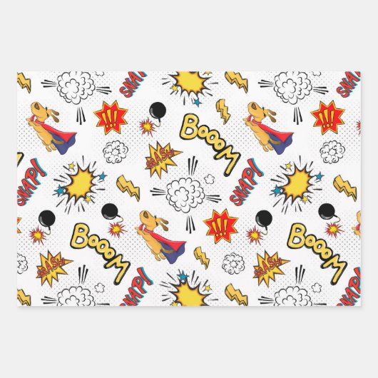 Comic Pattern  Inpakpapier Vel (Voorkant)