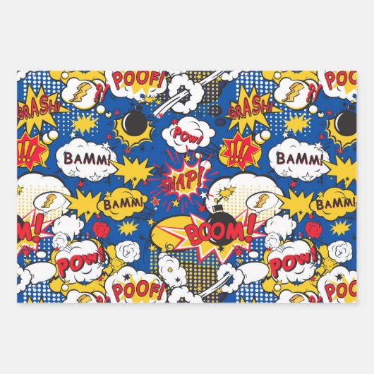 Comic Pattern  Inpakpapier Vel (Voorkant 2)