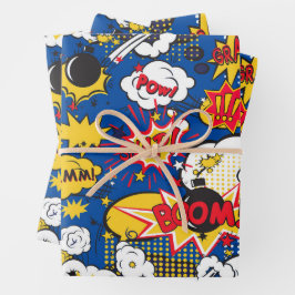 Comic Pattern Inpakpapier Vel