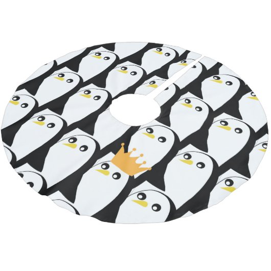 Comic Penguin: zwart wit  Kerstboom Rok (Gekanteld)