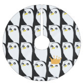 Comic Penguin: zwart wit  Kerstboom Rok (Voorkant)