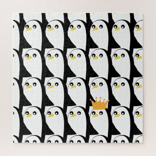 Comic Penguin: zwart wit Legpuzzel (Verticaal)