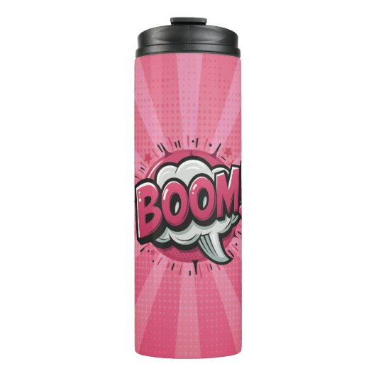 Comic Pop Art BOOM! Thermosbeker (Voorkant)