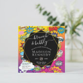 Comic Pop Art 💥🎨 brunch Trouwdouche Kaart (Staand voorkant)