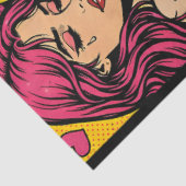 Comic Pop Art Decoupage Paper Love Strength Hope Tissuepapier (Detail)