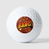 Comic Pop Art Explosion: Big Bang Golfballen (Voorkant)