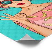 Comic Pop Art Girl Poster (Hoek)
