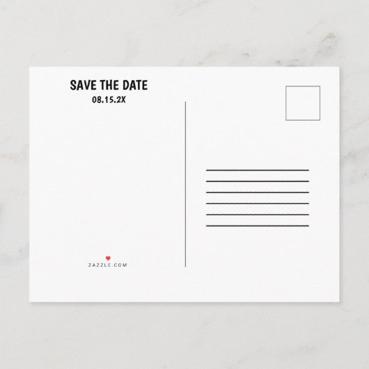 Comic Pop Art 💥🎨 Huwelijksgraffiti Bewaar de dat Aankondigingskaart (Achterkant)