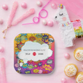 Comic Pop Art 💥🎨 Huwelijksgraffiti Papieren Bordje (Feest)