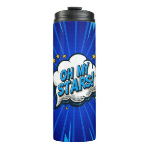 Comic Pop Art OH MY STARS! Thermosbeker
