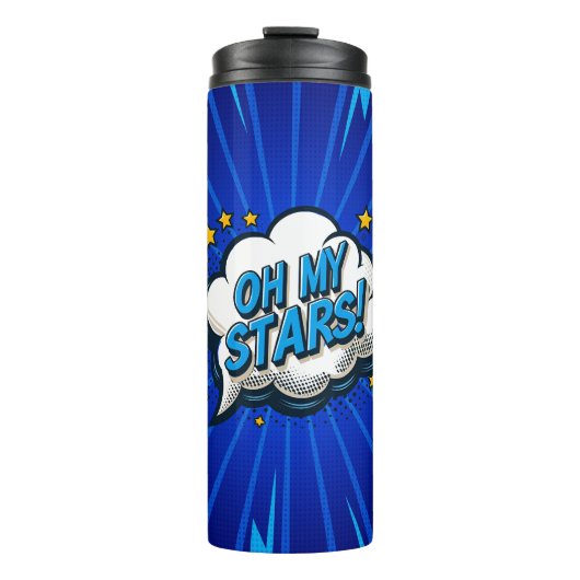 Comic Pop Art OH MY STARS! Thermosbeker (Voorkant)
