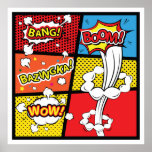 Comic pop art poster<br><div class="desc">Comic sjabloon illustrator</div>