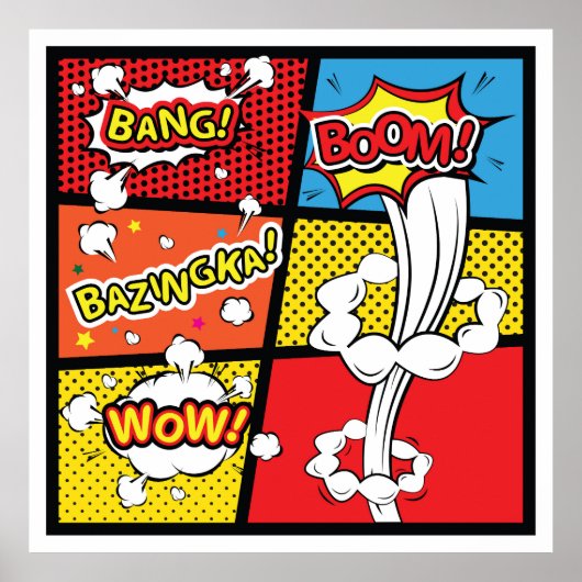 Comic pop art poster (Voorkant)
