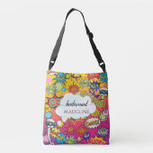 Comic Pop Art Speech Bridesmaid Crossbody Bag Tas (Achterkant)