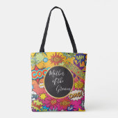 Comic Pop Art Speech Bubble Grooms Moeder Canvas t Tote Bag (Achterkant)