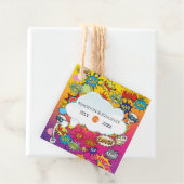 Comic Pop Art Speech Bubble Retro Bedankjes Labels (In situ)