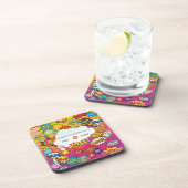 Comic Pop Art 💥🎨 Speech Bubble Wedding Graffiti Bier Onderzetter (Rechterzijde)