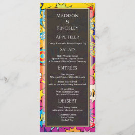 Comic Pop Art 💥🎨 Speech Bubble Wedding Graffiti Menu