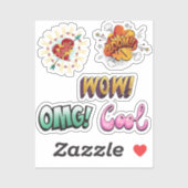 Comic Pop Art Sticker (Vel)