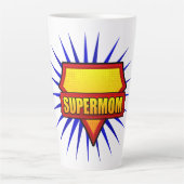 Comic Pop Art Super Mam Latte Mok (Voorkant)