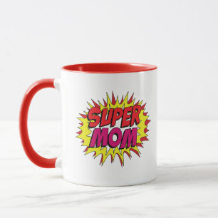Comic Pop Art Super Moeder Mok