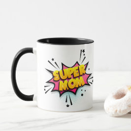 Comic Pop Art Super Moeder Mok