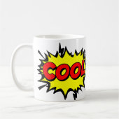 Comic Pop Art Yellow Red COOL Novelty Funny Koffiemok (Links)