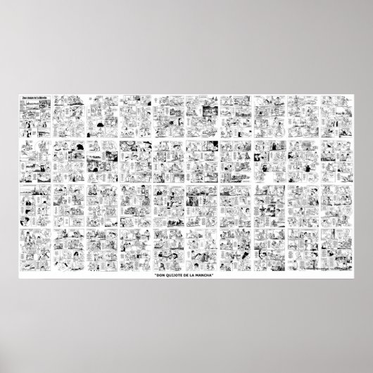 COMIC POSTER - DON QUIJOTE DE LA MANCHA (Voorkant)