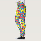Comic Pow Boom Bang Zap Patroon Gift Cute Summer Leggings (Links)