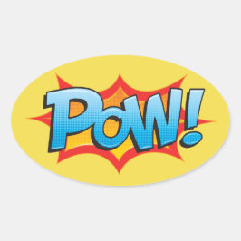 Comic Pow. Ovale Sticker