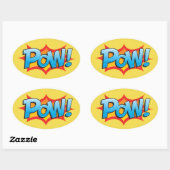 Comic Pow. Ovale Sticker (Vel)