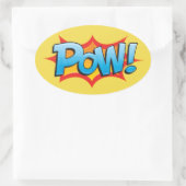 Comic Pow. Ovale Sticker (Tas)