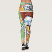 Comic Print-Patterned Women's Leggings (Achterkant)