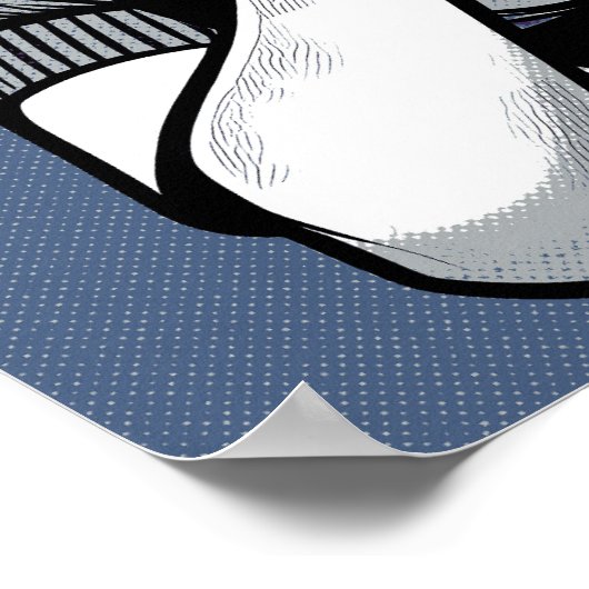 Comic reality call opgehangen poster (Hoek)