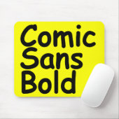 comic sans bold muismat (Met muis)