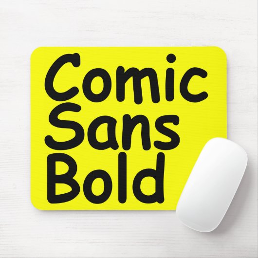 comic sans bold muismat (Met muis)