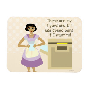 Comic Sans Housewel Magneet