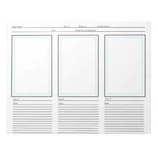 Comic Sjabloon Notitieblok