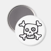 comic skull magneet (Voorkant / Achterkant)