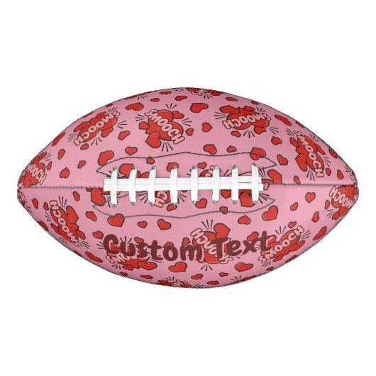 Comic Sound Effect Pattern Kissen American Football (Voorkant)