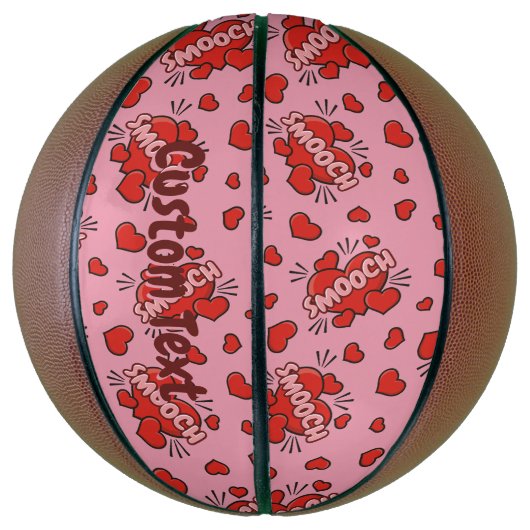Comic Sound Effect Pattern Kissen Basketbal (Verticaal)