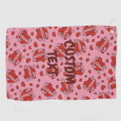 Comic Sound Effect Pattern Kissen Golfhanddoek (Horizontaal)