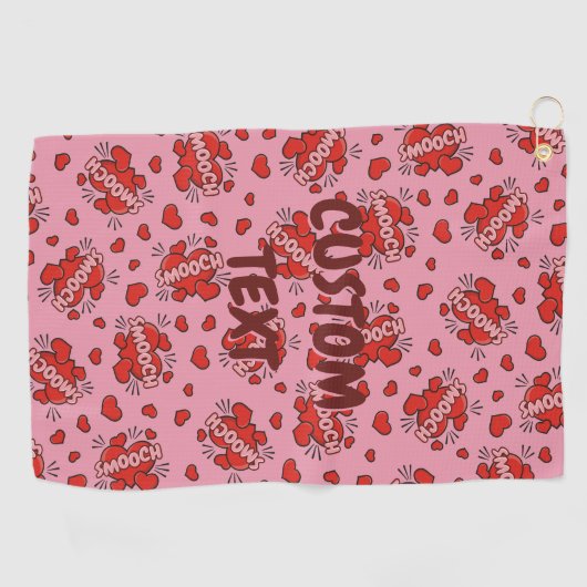 Comic Sound Effect Pattern Kissen Golfhanddoek (Horizontaal)