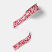 Comic Sound Effect Pattern Kissen Grosgrain Lint (Achterkant)