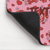 Comic Sound Effect Pattern Kissen Muismat (Hoek)