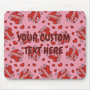 Comic Sound Effect Pattern Kissen Muismat