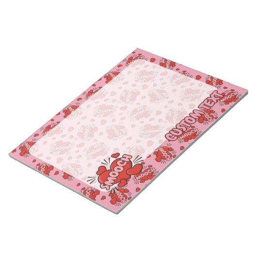 Comic Sound Effect Pattern Kissen Notitieblok (Schuin)