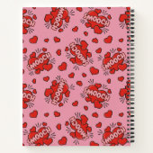Comic Sound Effect Pattern Kissen Notitieboek (Achterkant)